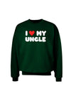 I Heart My Uncle Adult Dark Sweatshirt by TooLoud-Sweatshirts-TooLoud-Deep-Forest-Green-Small-Davson Sales