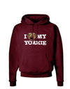 I Heart My Yorkie Dark Hoodie Sweatshirt by TooLoud-Hoodie-TooLoud-Maroon-Small-Davson Sales