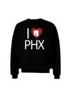 I Heart Phoenix Adult Dark Sweatshirt-Sweatshirts-TooLoud-Black-Small-Davson Sales