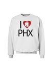 I Heart Phoenix Sweatshirt-Sweatshirts-TooLoud-White-Small-Davson Sales