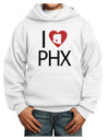 I Heart Phoenix Youth Hoodie Pullover Sweatshirt-Youth Hoodie-TooLoud-White-XS-Davson Sales