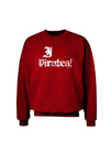 I Heart Pirates Adult Dark Sweatshirt-Sweatshirt-TooLoud-Deep-Red-Small-Davson Sales