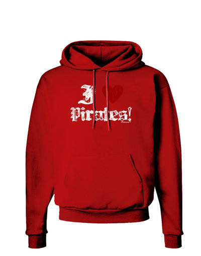 I Heart Pirates Dark Hoodie Sweatshirt-Hoodie-TooLoud-Red-Small-Davson Sales