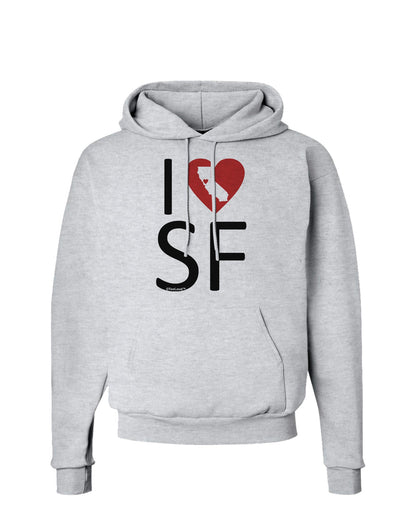 I Heart San Francisco Hoodie Sweatshirt-Hoodie-TooLoud-AshGray-Small-Davson Sales