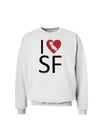 I Heart San Francisco Sweatshirt-Sweatshirts-TooLoud-White-Small-Davson Sales