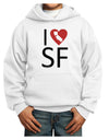 I Heart San Francisco Youth Hoodie Pullover Sweatshirt-Youth Hoodie-TooLoud-White-XS-Davson Sales