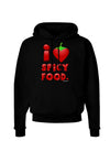 I Heart Spicy Food Dark Hoodie Sweatshirt-Hoodie-TooLoud-Black-Small-Davson Sales