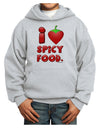 I Heart Spicy Food Youth Hoodie Pullover Sweatshirt-Youth Hoodie-TooLoud-Ash-XS-Davson Sales