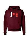 I Heart Sriracha Design Dark Hoodie Sweatshirt by TooLoud-Hoodie-TooLoud-Maroon-Small-Davson Sales