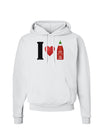 I Heart Sriracha Design Hoodie Sweatshirt by TooLoud-Hoodie-TooLoud-White-Small-Davson Sales