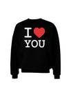 I Heart You Adult Dark Sweatshirt-Sweatshirts-TooLoud-Black-Small-Davson Sales