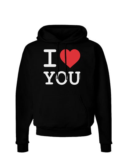 I Heart You Dark Hoodie Sweatshirt-Hoodie-TooLoud-Black-Small-Davson Sales