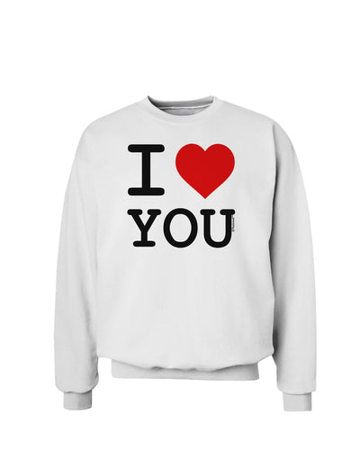 I Heart You Sweatshirt-Sweatshirts-TooLoud-White-Small-Davson Sales