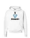 I Heart Zombies - Bio Hazard Heart Blue Hoodie Sweatshirt-Hoodie-TooLoud-White-Small-Davson Sales