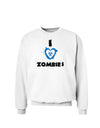 I Heart Zombies - Bio Hazard Heart Blue Sweatshirt-Sweatshirts-TooLoud-White-Small-Davson Sales