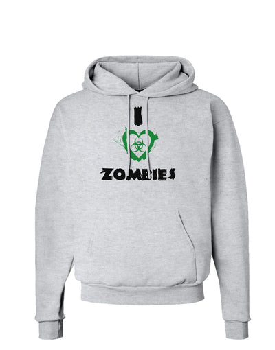 I Heart Zombies - Bio Hazard Heart Green Hoodie Sweatshirt-Hoodie-TooLoud-AshGray-Small-Davson Sales