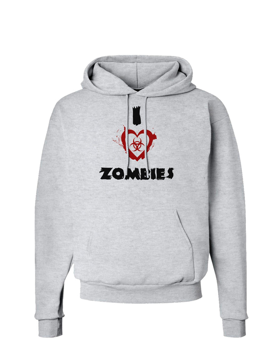 I Heart Zombies - Bio Hazard Heart Hoodie Sweatshirt-Hoodie-TooLoud-White-Small-Davson Sales