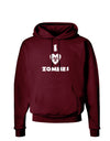 I Heart Zombies - Biohazard Heart Dark Hoodie Sweatshirt-Hoodie-TooLoud-Maroon-Small-Davson Sales