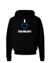 I Heart Zombies - Bloody Heart Blue Dark Hoodie Sweatshirt-Hoodie-TooLoud-Black-Small-Davson Sales