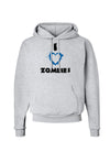 I Heart Zombies - Bloody Heart Blue Hoodie Sweatshirt-Hoodie-TooLoud-AshGray-Small-Davson Sales