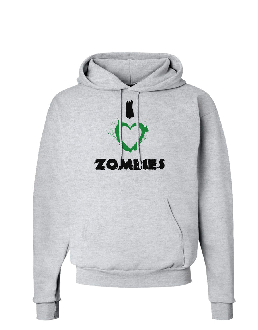 I Heart Zombies - Bloody Heart Green Hoodie Sweatshirt-Hoodie-TooLoud-White-Small-Davson Sales