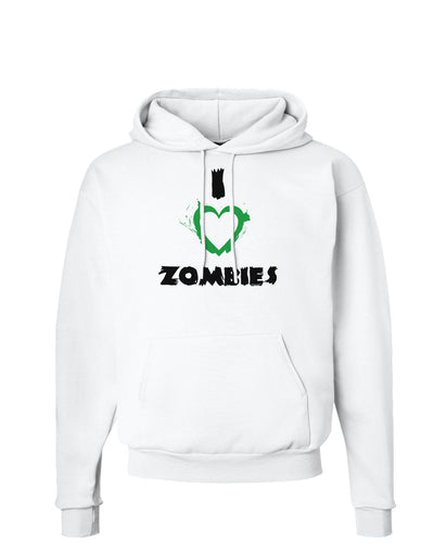 I Heart Zombies - Bloody Heart Green Hoodie Sweatshirt-Hoodie-TooLoud-White-Small-Davson Sales