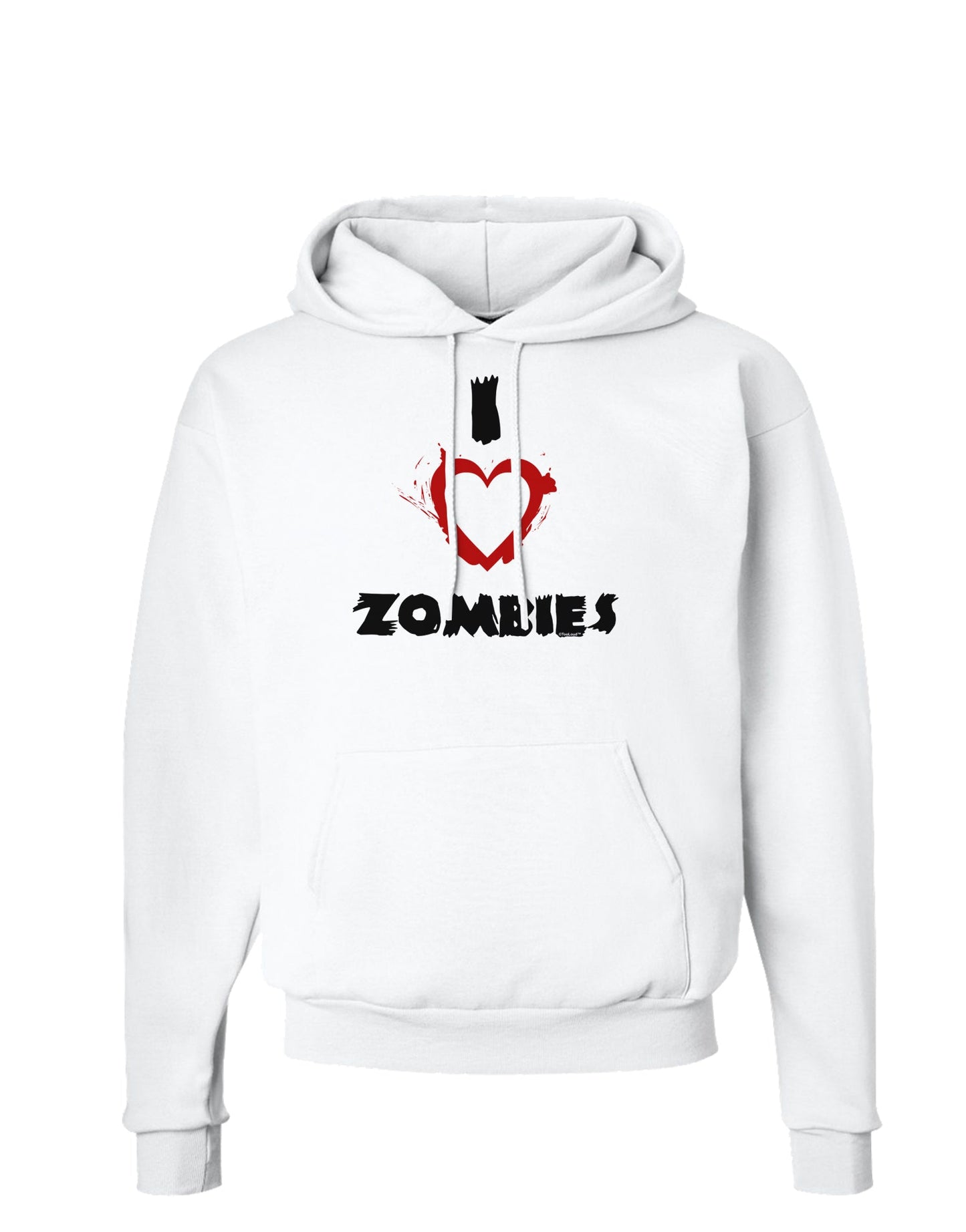 I Heart Zombies - Bloody Heart Hoodie Sweatshirt-Hoodie-TooLoud-White-Small-Davson Sales