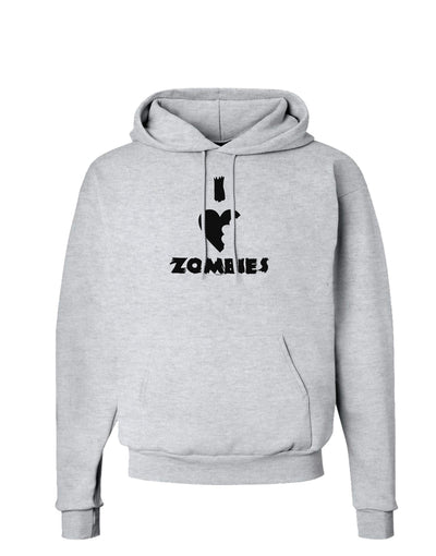 I Heart Zombies - Funny - Halloween Hoodie Sweatshirt-Hoodie-TooLoud-AshGray-Small-Davson Sales