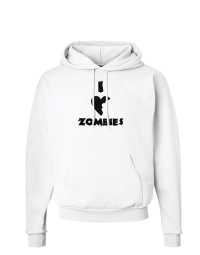 I Heart Zombies - Funny - Halloween Hoodie Sweatshirt-Hoodie-TooLoud-White-Small-Davson Sales