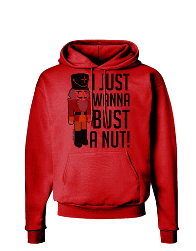 I Just Wanna Bust A Nut Nutcracker Hoodie Sweatshirt by-Hoodie-TooLoud-Red-Small-Davson Sales