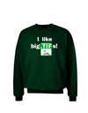 I Like Big Tifs Adult Dark Sweatshirt-Sweatshirts-TooLoud-Deep-Forest-Green-Small-Davson Sales