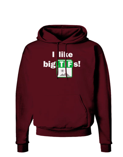 I Like Big Tifs Dark Hoodie Sweatshirt-Hoodie-TooLoud-Maroon-Small-Davson Sales