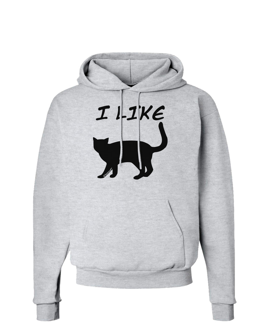 I Like Cat Silhouette Design Hoodie Sweatshirt by TooLoud-Hoodie-TooLoud-White-Small-Davson Sales