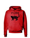 I Like Cat Silhouette Design Hoodie Sweatshirt by TooLoud-Hoodie-TooLoud-Red-Small-Davson Sales