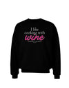 I Like Cooking With Wine Adult Dark Sweatshirt by TooLoud-Sweatshirts-TooLoud-Black-Small-Davson Sales