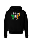 I Like Irish Cat Silhouette Dark Hoodie Sweatshirt by TooLoud-Hoodie-TooLoud-Black-Small-Davson Sales