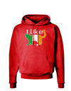 I Like Irish Cat Silhouette Dark Hoodie Sweatshirt by TooLoud-Hoodie-TooLoud-Red-Small-Davson Sales