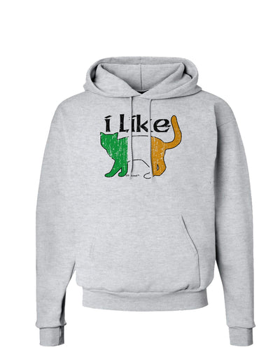 I Like Irish Cat Silhouette Hoodie Sweatshirt by TooLoud-Hoodie-TooLoud-AshGray-Small-Davson Sales