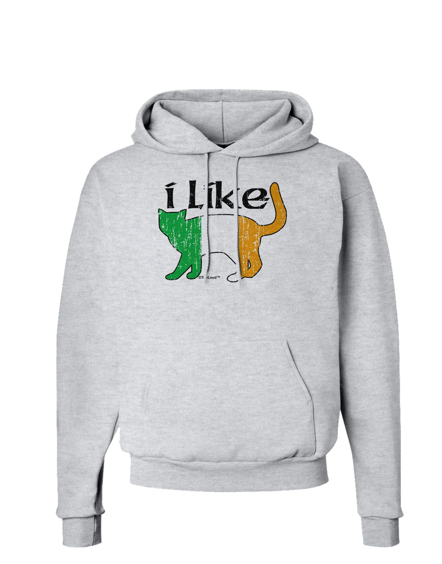 I Like Irish Cat Silhouette Hoodie Sweatshirt by TooLoud-Hoodie-TooLoud-White-Small-Davson Sales