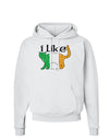 I Like Irish Cat Silhouette Hoodie Sweatshirt by TooLoud-Hoodie-TooLoud-White-Small-Davson Sales