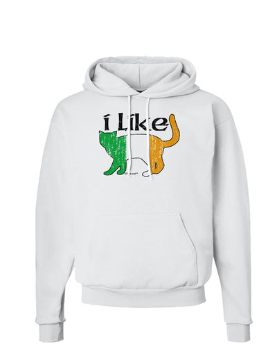 I Like Irish Cat Silhouette Hoodie Sweatshirt by TooLoud-Hoodie-TooLoud-White-Small-Davson Sales