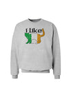 I Like Irish Cat Silhouette Sweatshirt by TooLoud-Sweatshirts-TooLoud-AshGray-Small-Davson Sales