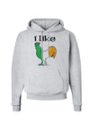 I Like Irish Rooster Silhouette Hoodie Sweatshirt by TooLoud-Hoodie-TooLoud-AshGray-Small-Davson Sales