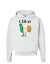 I Like Irish Rooster Silhouette Hoodie Sweatshirt by TooLoud-Hoodie-TooLoud-White-Small-Davson Sales