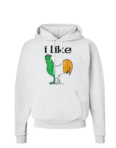 I Like Irish Rooster Silhouette Hoodie Sweatshirt by TooLoud-Hoodie-TooLoud-White-Small-Davson Sales