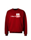 I Like It RAW Adult Dark Sweatshirt-Sweatshirts-TooLoud-Deep-Red-Small-Davson Sales