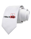 I Like It RAW Printed White Necktie