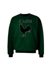 I Like Rooster Silhouette - Funny Adult Dark Sweatshirt by TooLoud-Sweatshirts-TooLoud-Deep-Forest-Green-Small-Davson Sales