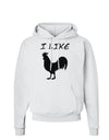 I Like Rooster Silhouette - Funny Hoodie Sweatshirt by TooLoud-Hoodie-TooLoud-White-Small-Davson Sales