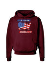 I Love America Dark Hoodie Sweatshirt-Hoodie-TooLoud-Maroon-Small-Davson Sales